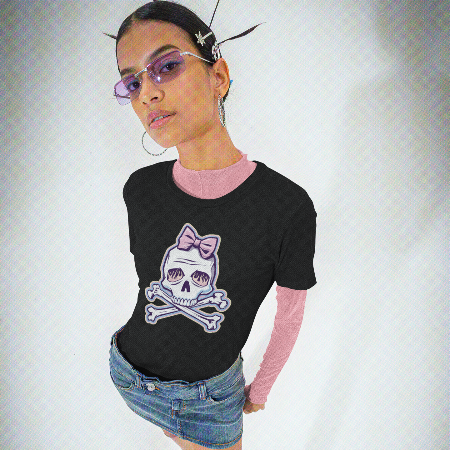 BOW SKULL WOMEN'S TEE