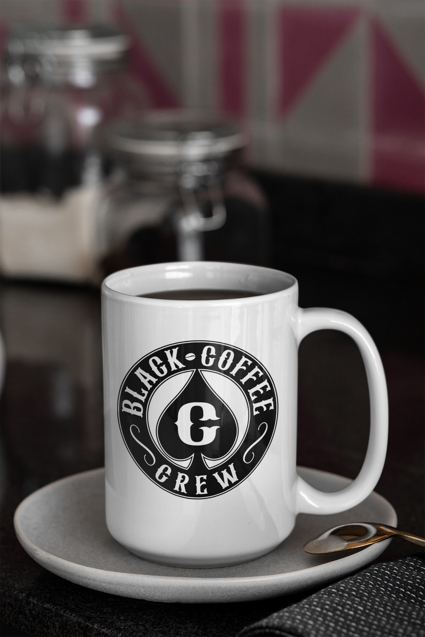 BLACK COFFEE CREW MUG