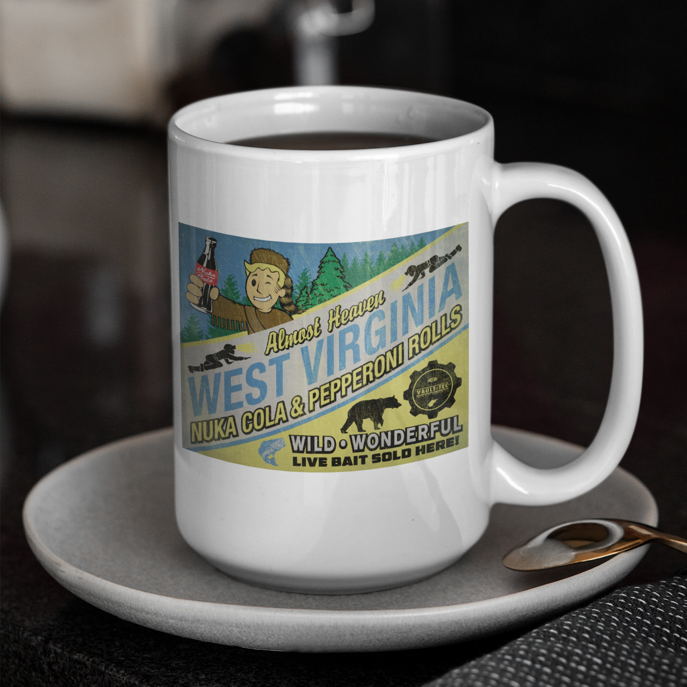 NUKA COLA & PEPPERONI ROLLS MUG