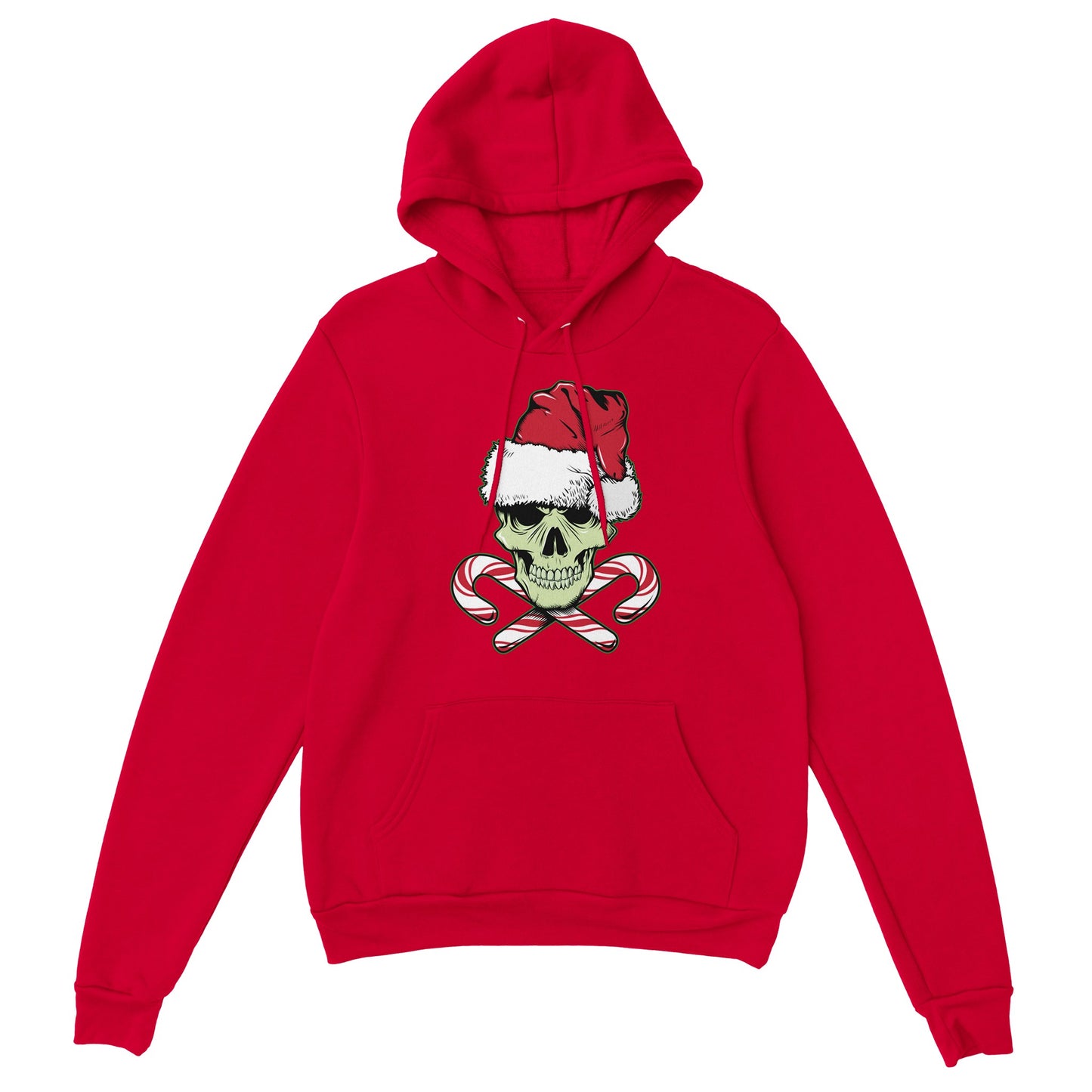 CHRISTMAS SKULL AND CANDY CANES HOODIE