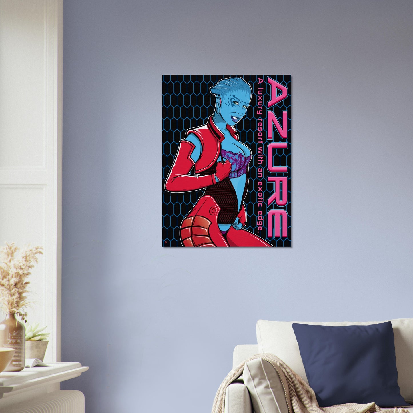 AZURE LUXURY RESORT METAL PRINT