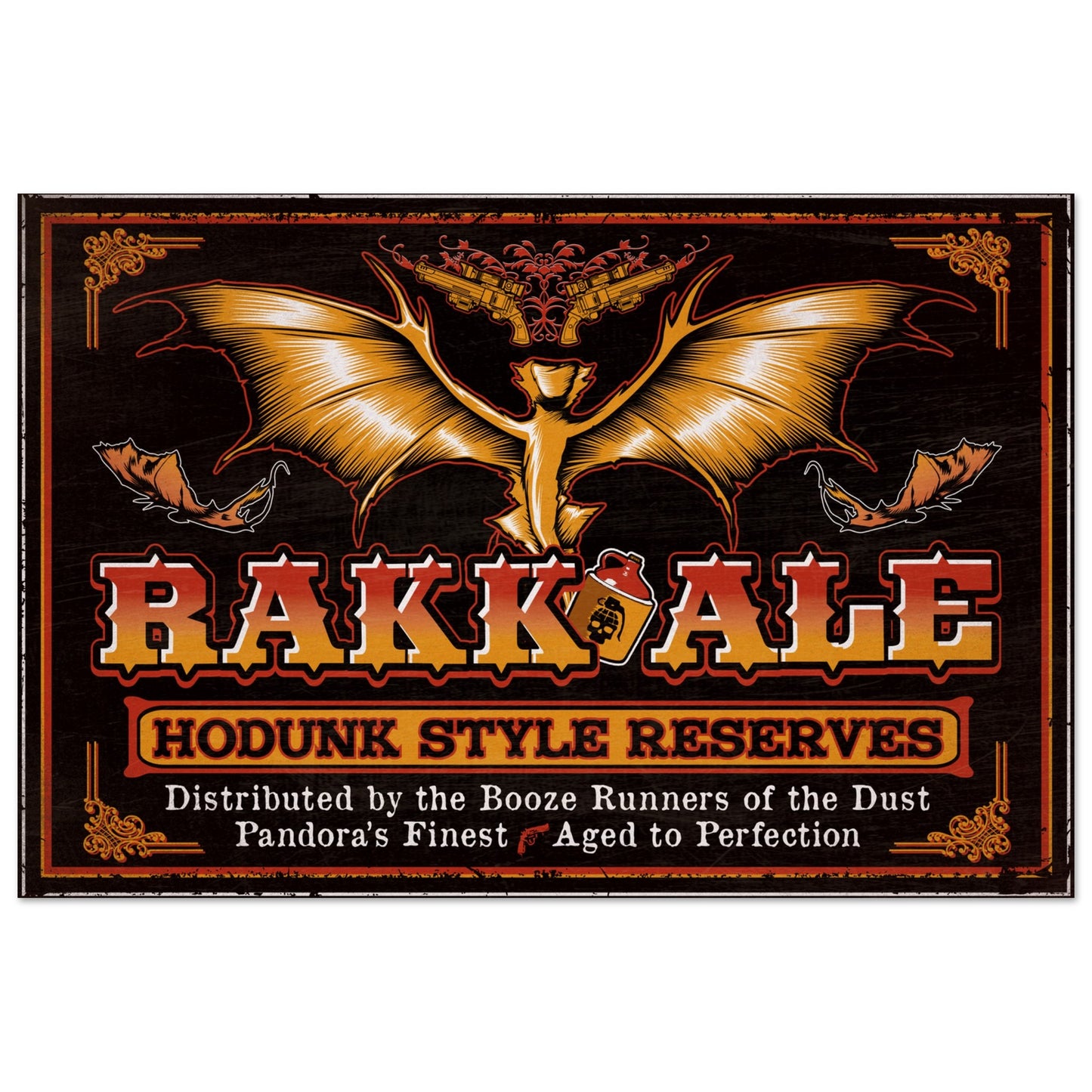 RAKK ALE METAL PRINT