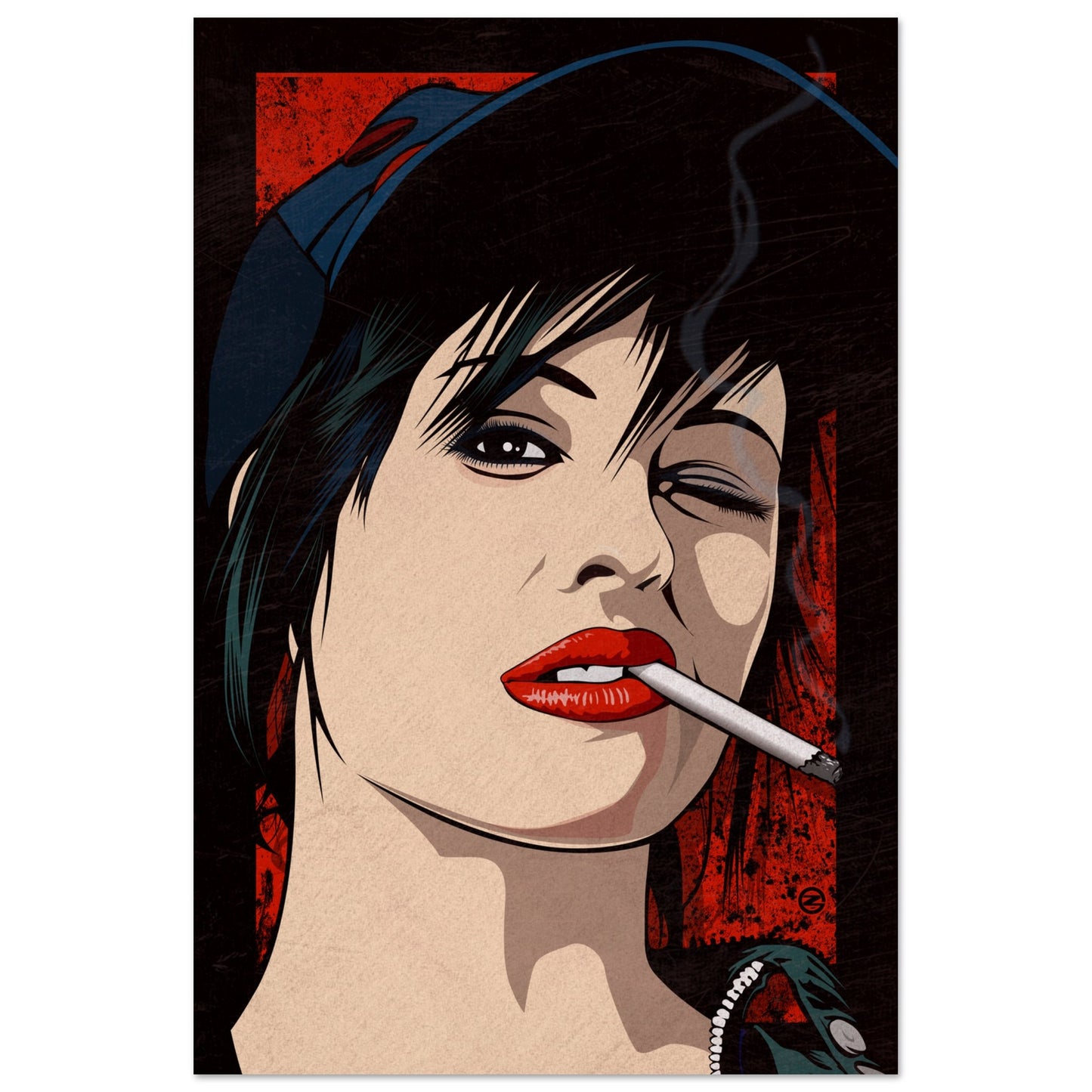 BRODY SMOKIN METAL PRINT