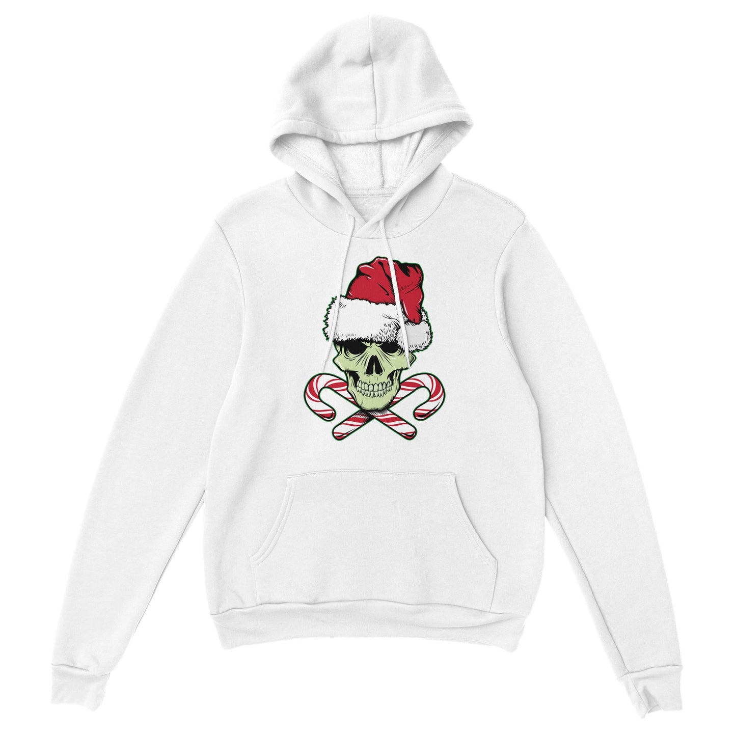 CHRISTMAS SKULL AND CANDY CANES HOODIE