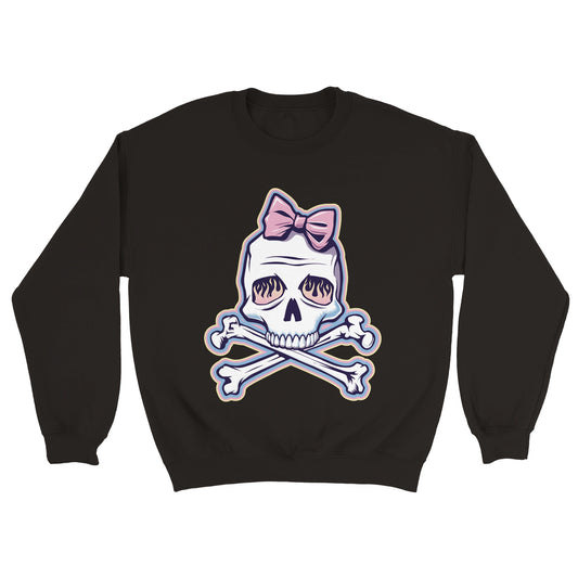 BOW SKULL CREWNECK