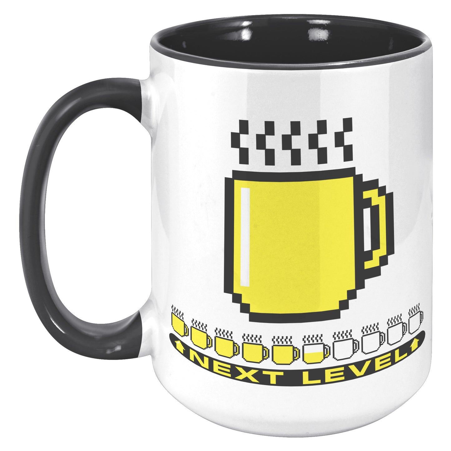 8bit LEVEL UP MUG