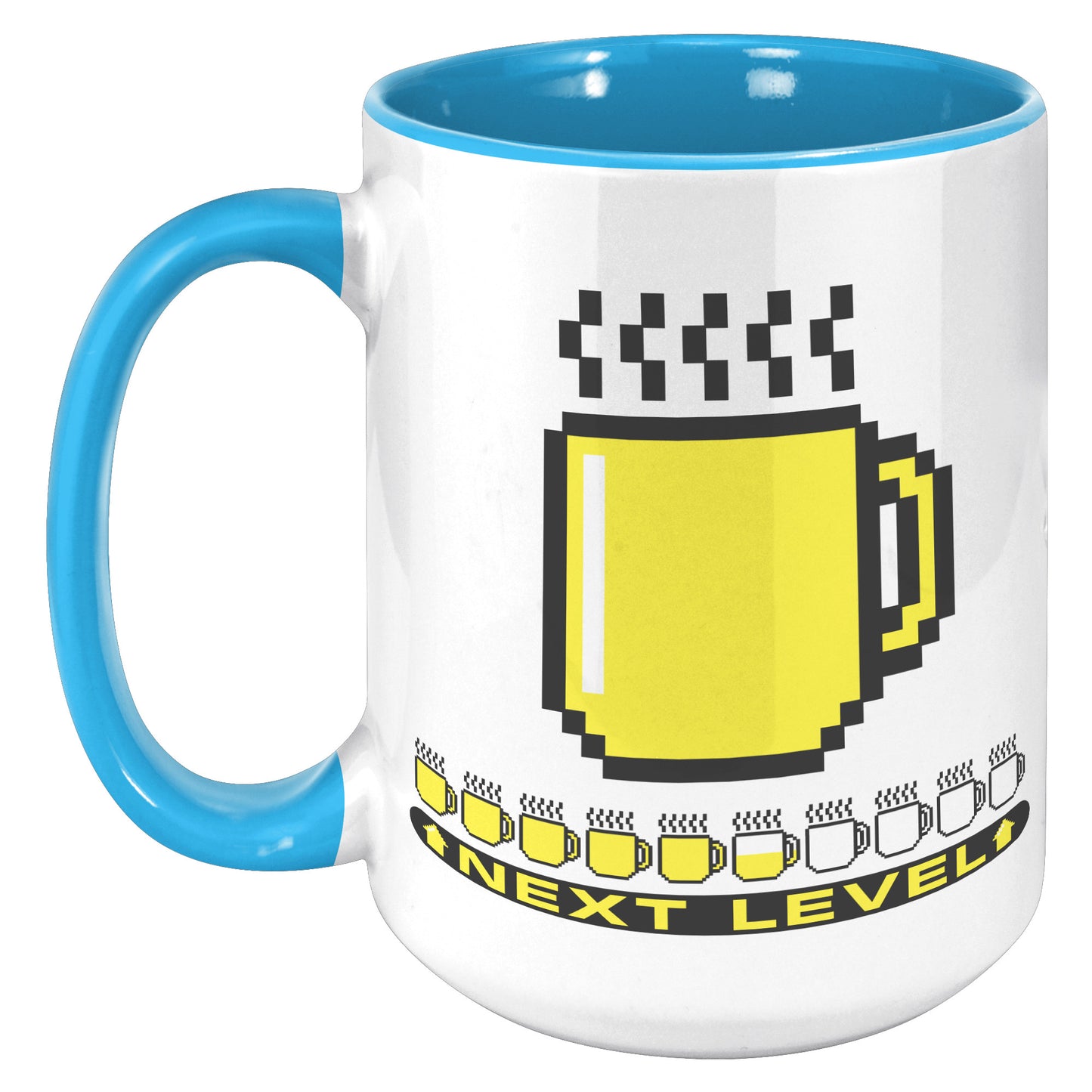 8bit LEVEL UP MUG