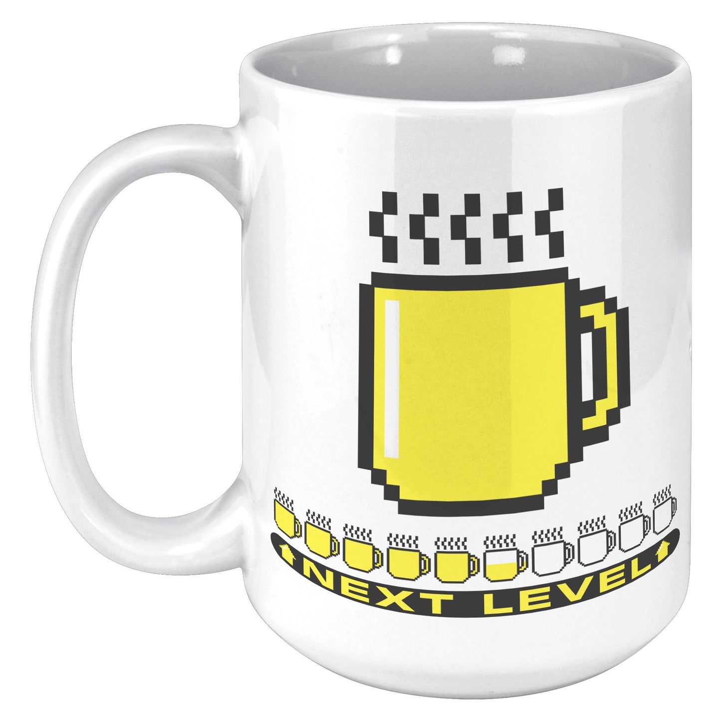 8bit LEVEL UP MUG