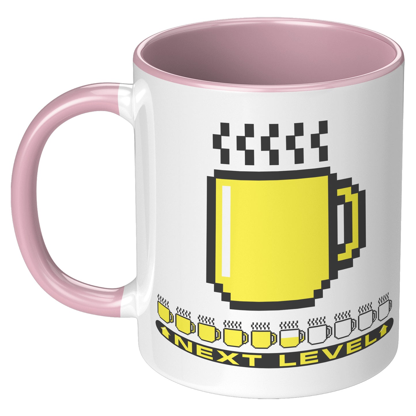 8bit LEVEL UP MUG