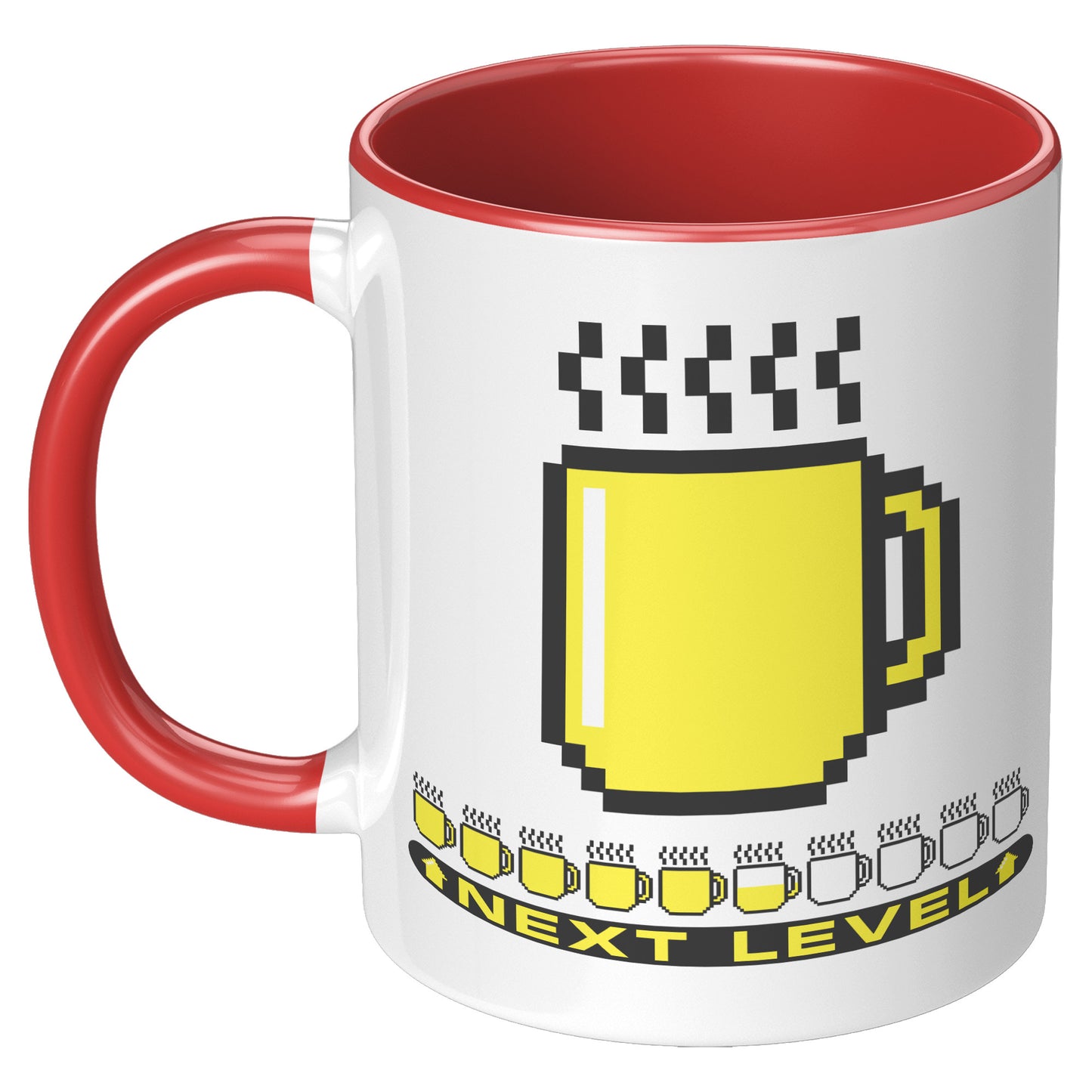 8bit LEVEL UP MUG
