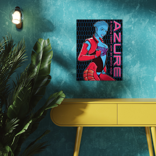 AZURE LUXURY RESORT METAL PRINT