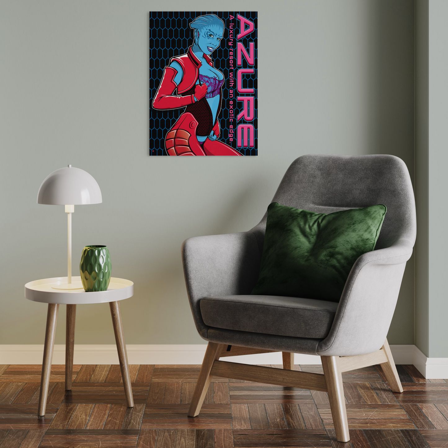 AZURE LUXURY RESORT METAL PRINT