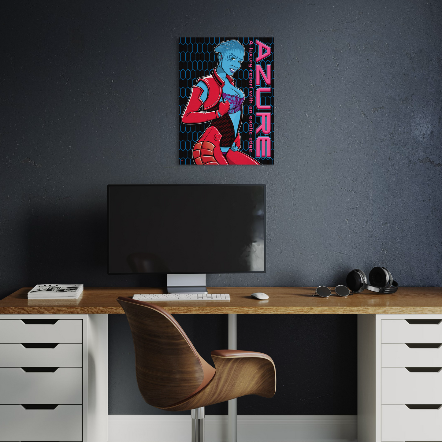 AZURE LUXURY RESORT METAL PRINT