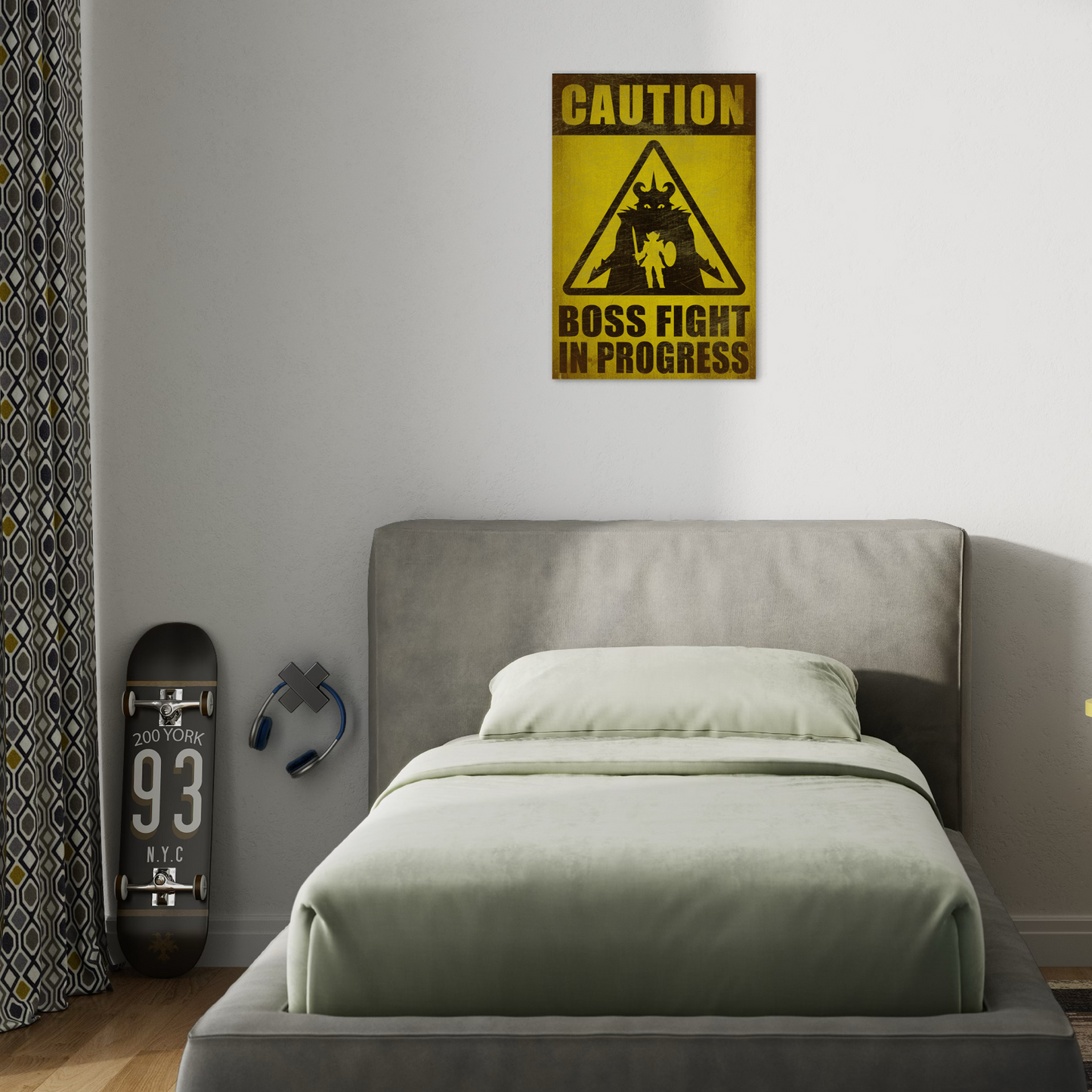 BOSS FIGHT METAL PRINT