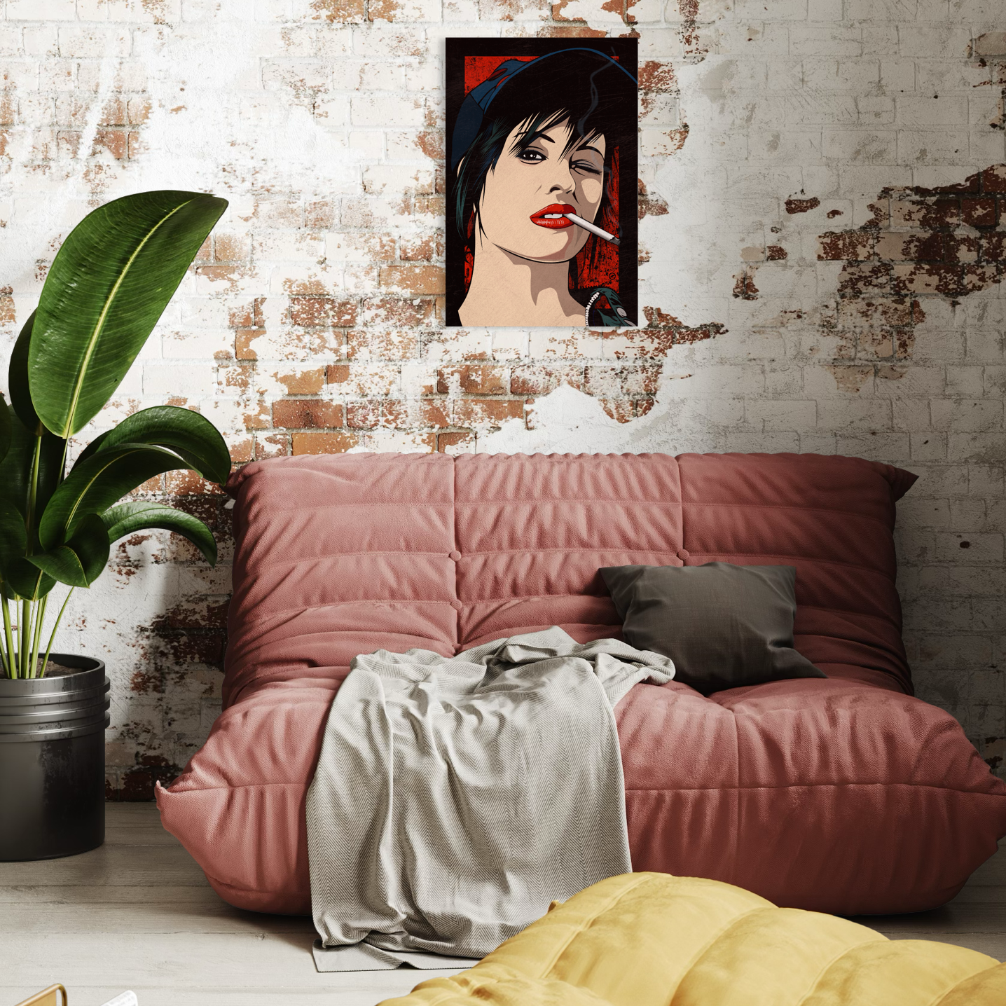 BRODY SMOKIN METAL PRINT