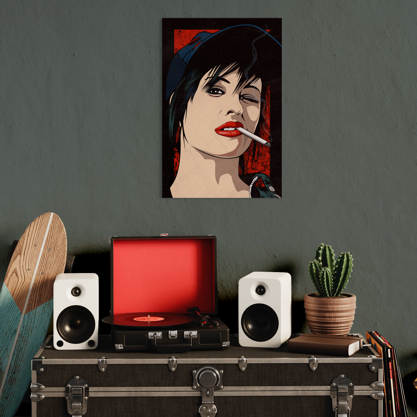 BRODY SMOKIN METAL PRINT