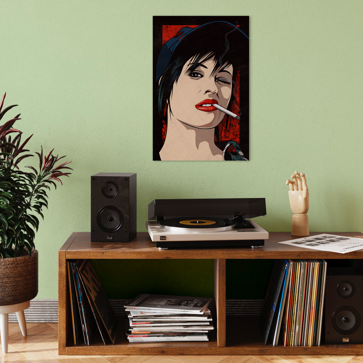 BRODY SMOKIN METAL PRINT