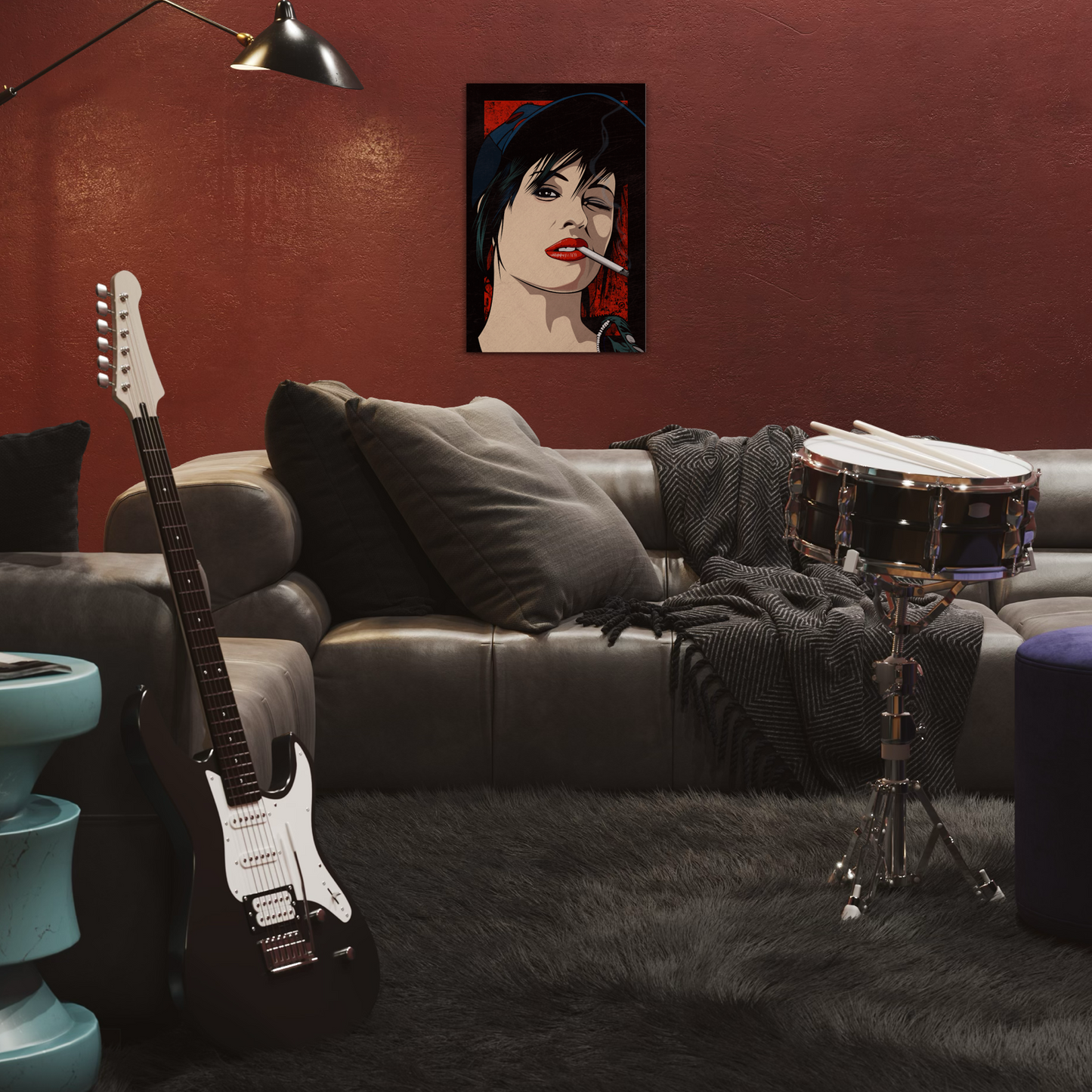 BRODY SMOKIN METAL PRINT