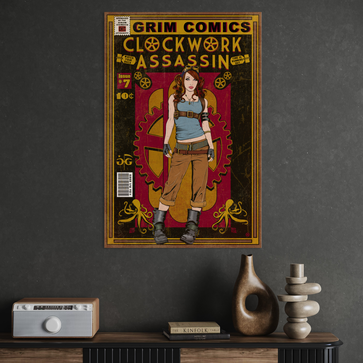 CLOCKWORK ASSASSIN COMIC POSTER