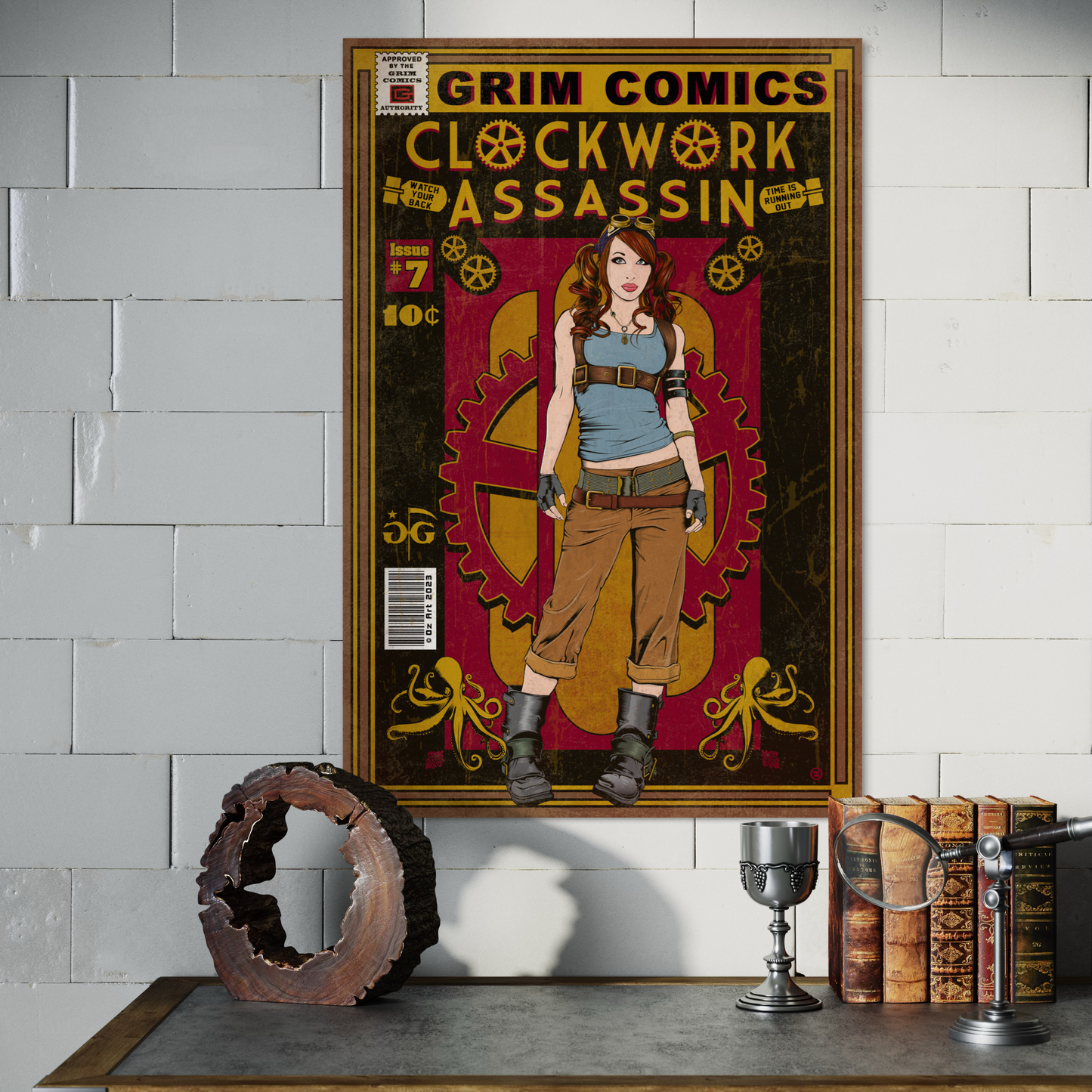 CLOCKWORK ASSASSIN COMIC POSTER
