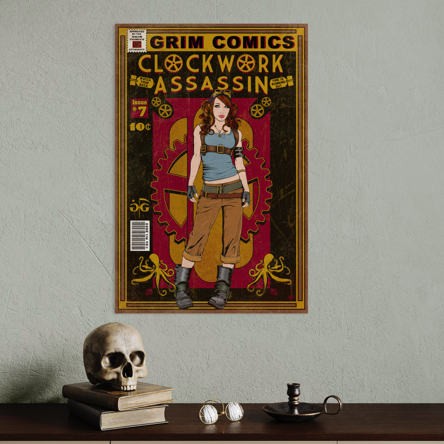 CLOCKWORK ASSASSIN COMIC POSTER