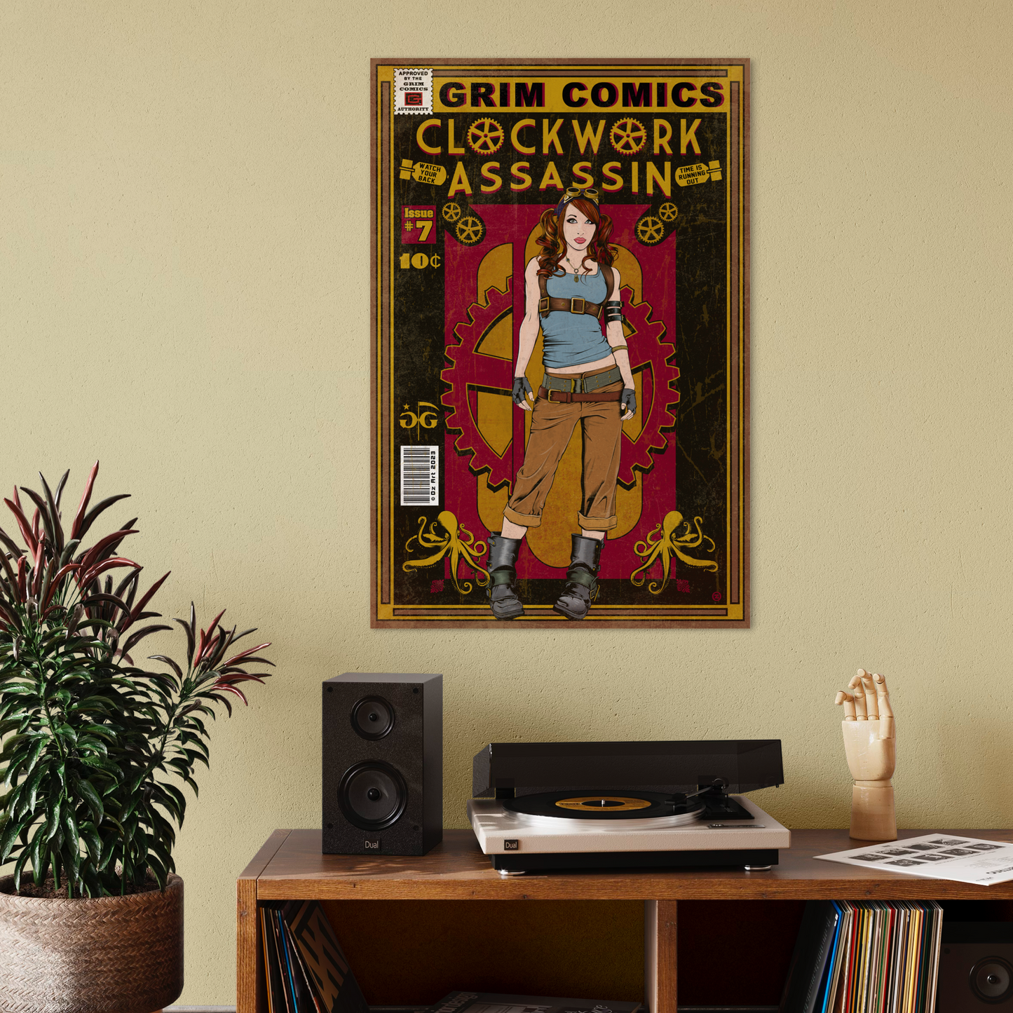 CLOCKWORK ASSASSIN COMIC POSTER