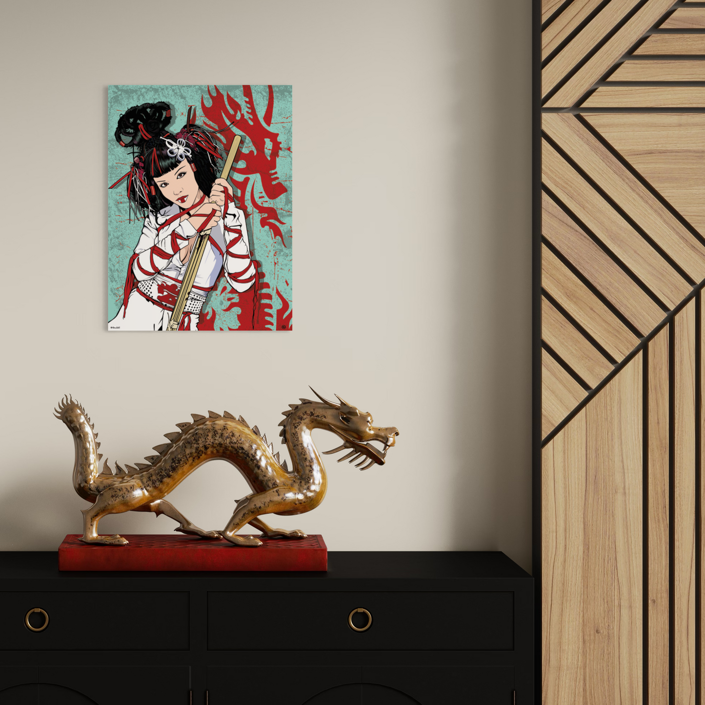 DRAGON WARRIOR METAL PRINT