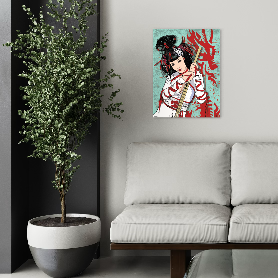 DRAGON WARRIOR METAL PRINT