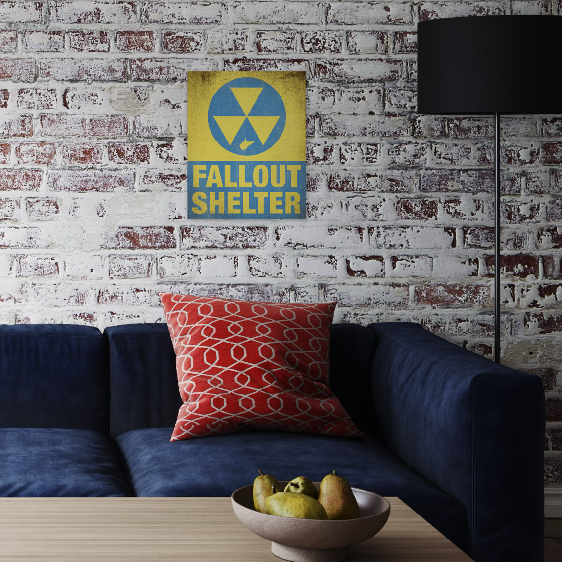 FALLOUT SHELTER METAL SIGN