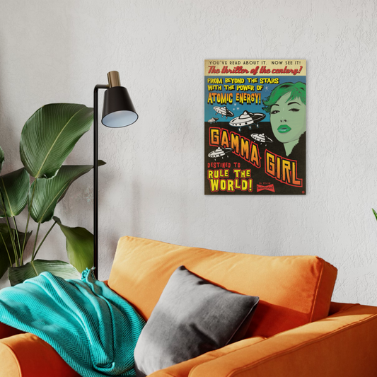GAMMA GIRL METAL PRINT