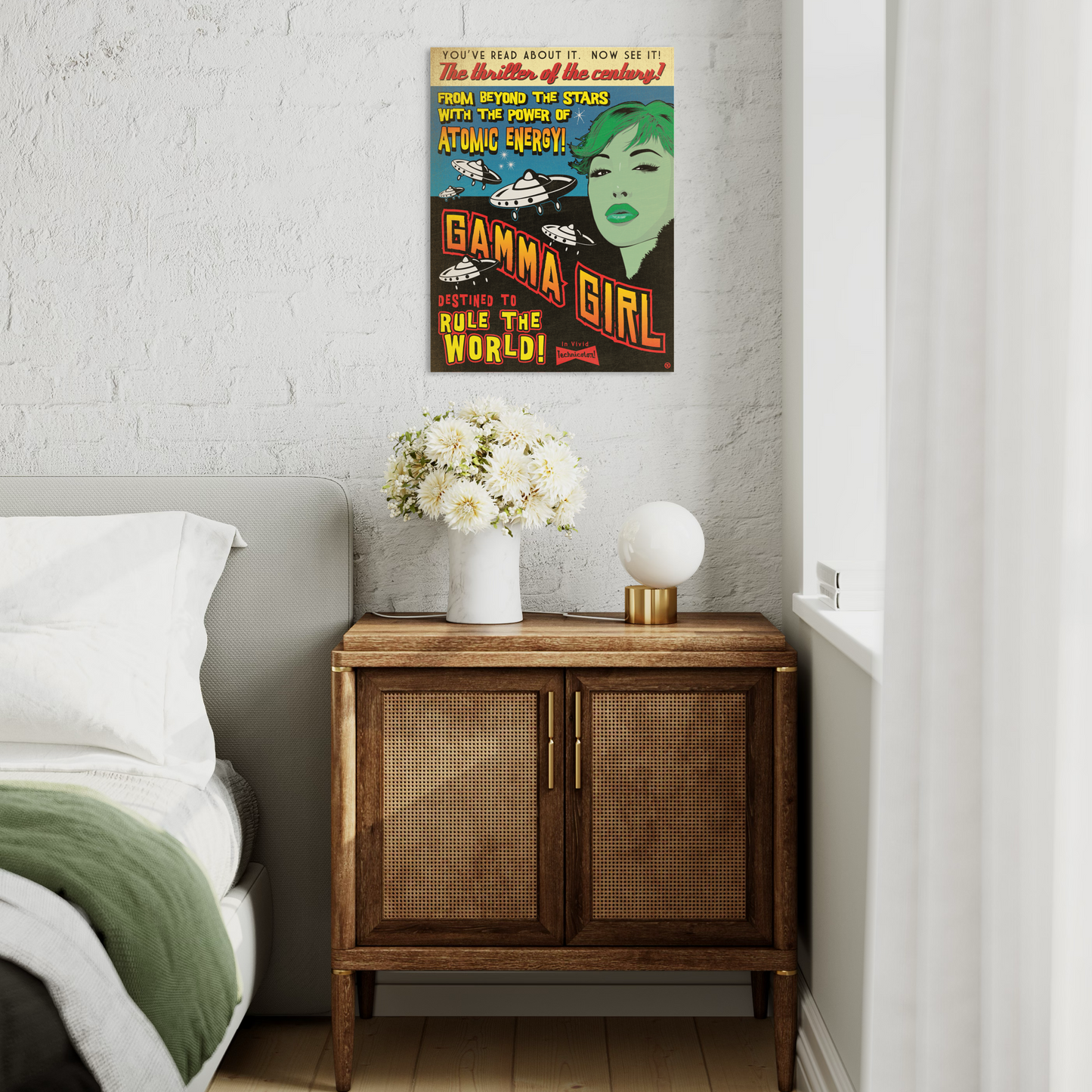 GAMMA GIRL METAL PRINT