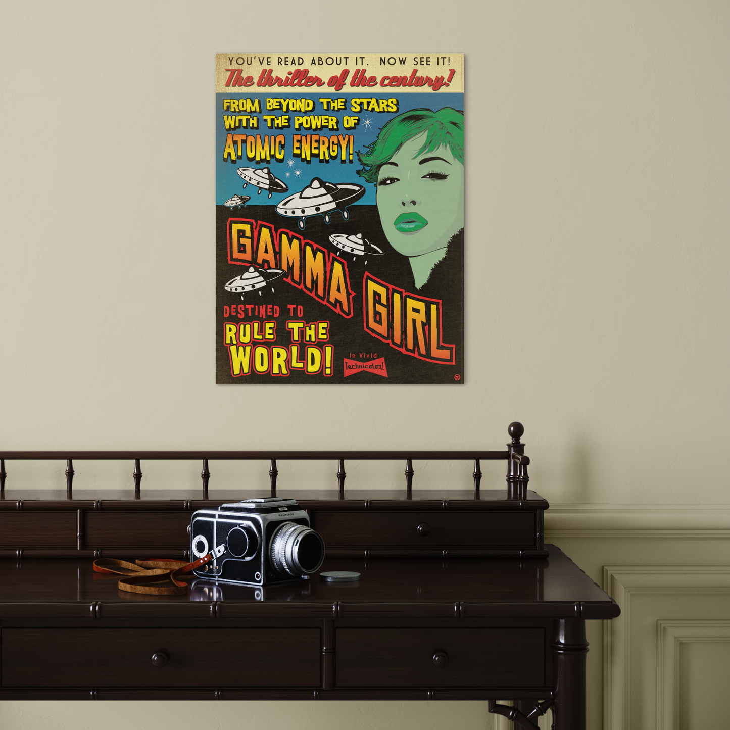 GAMMA GIRL METAL PRINT