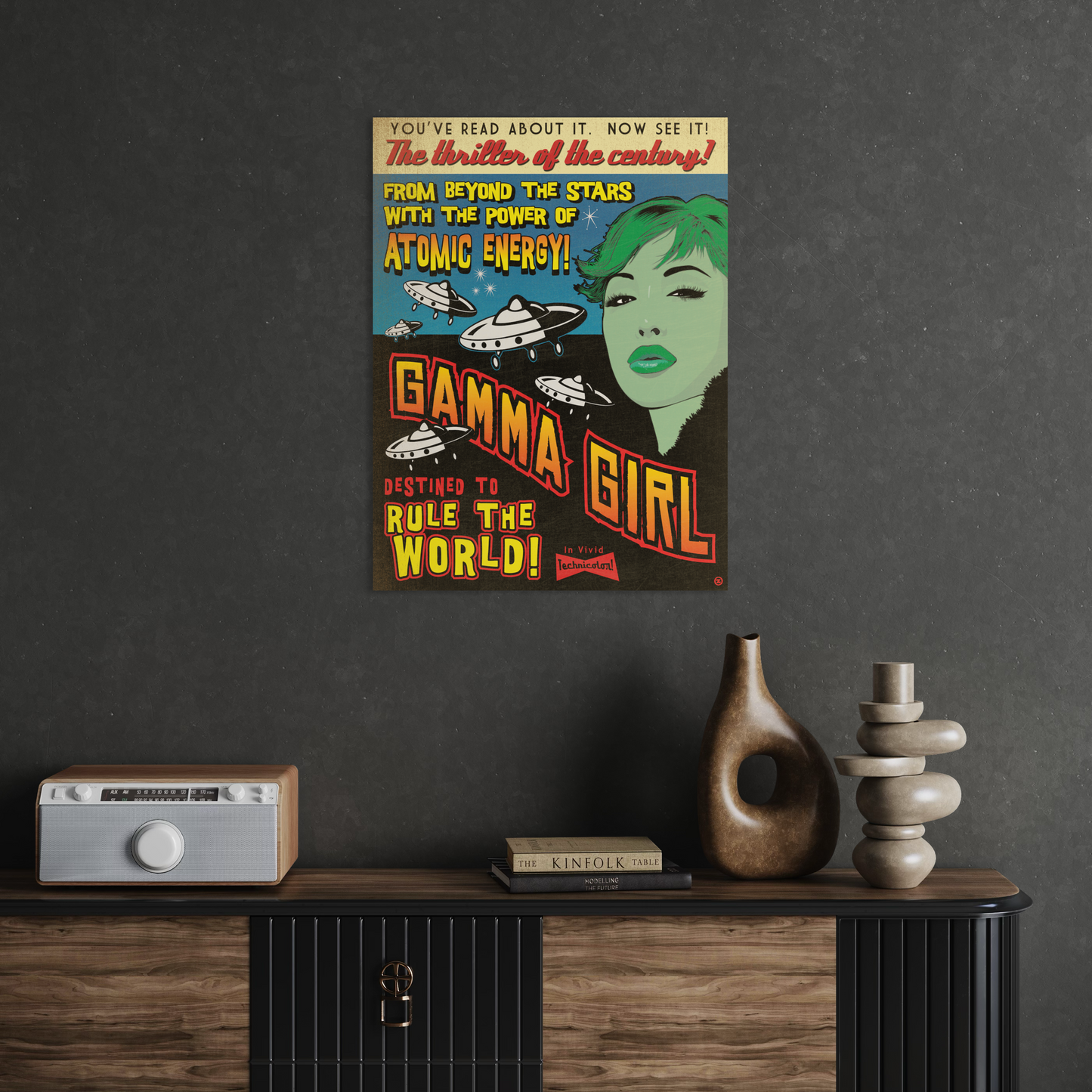 GAMMA GIRL METAL PRINT