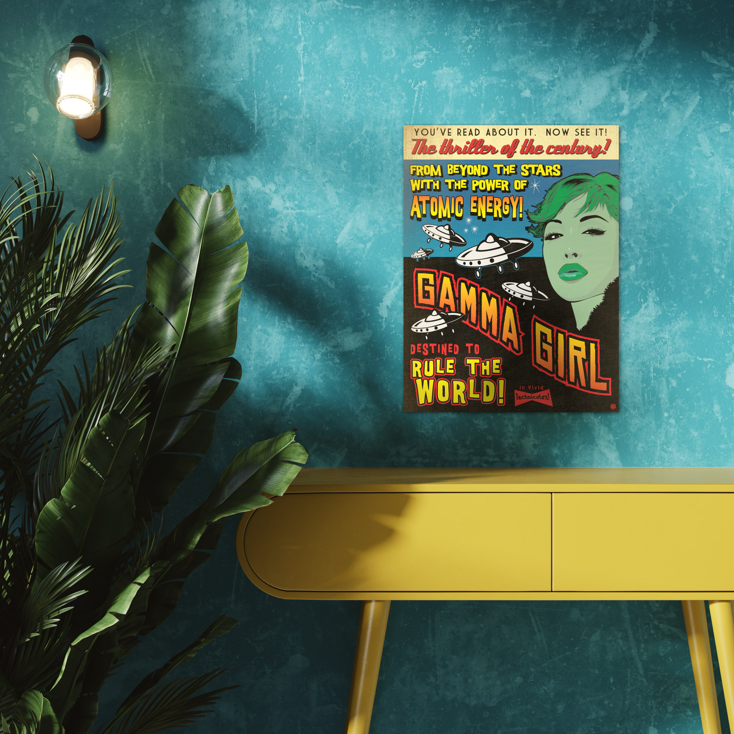 GAMMA GIRL METAL PRINT