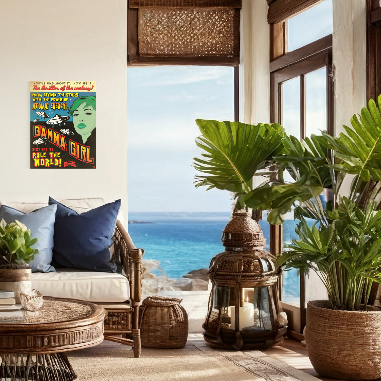 GAMMA GIRL METAL PRINT