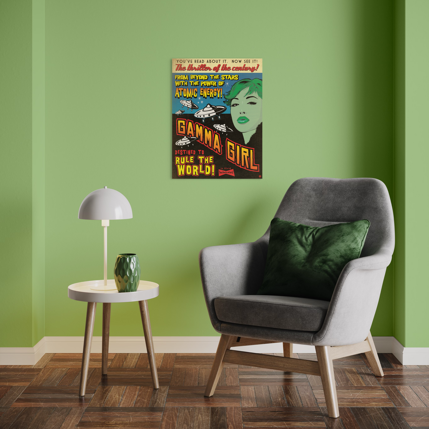 GAMMA GIRL METAL PRINT