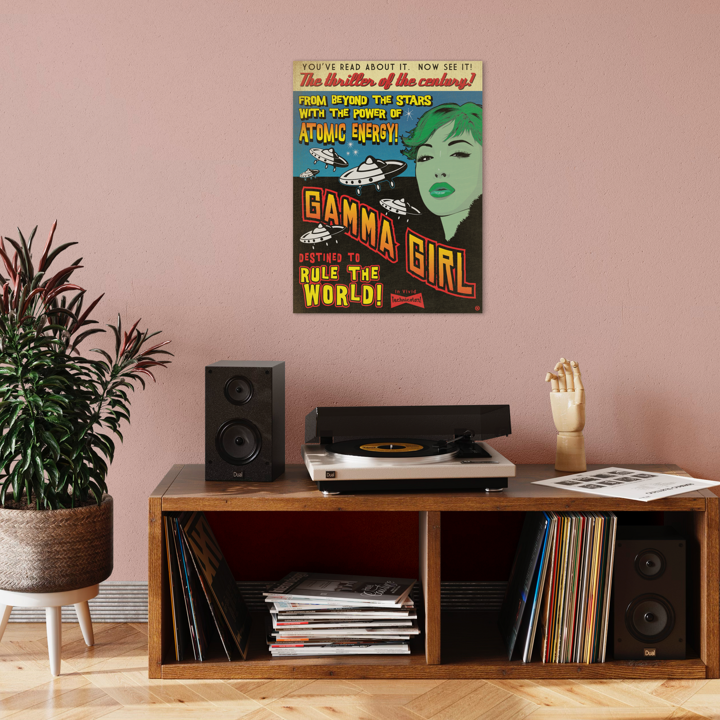 GAMMA GIRL METAL PRINT