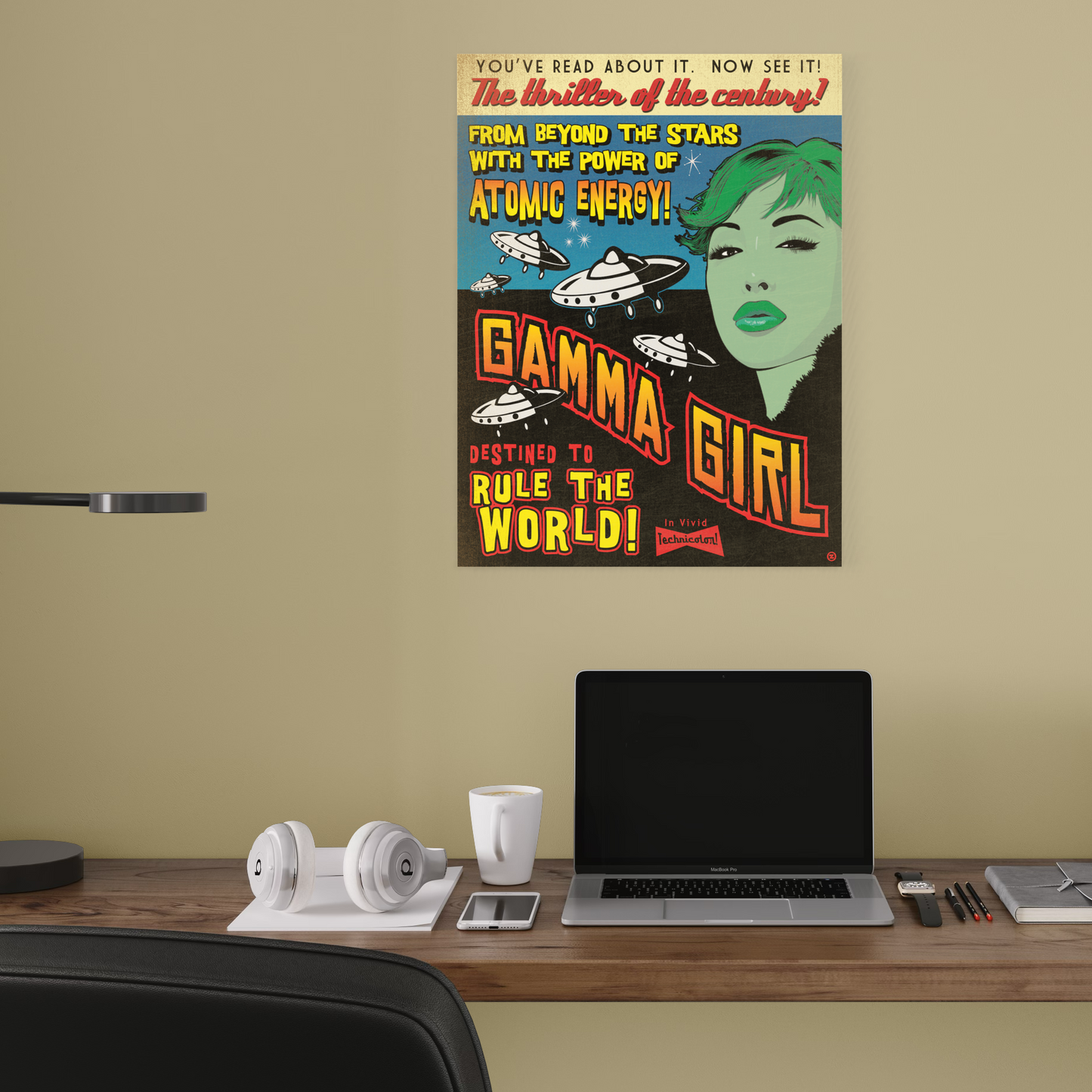 GAMMA GIRL METAL PRINT