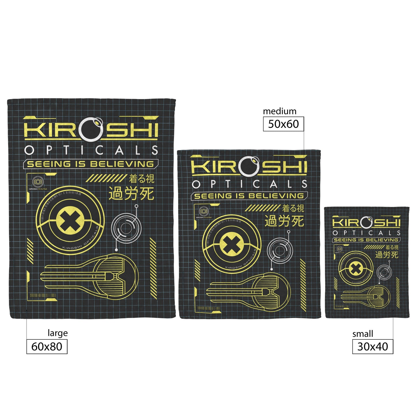 Kiroshi Optical Fleece Blanket