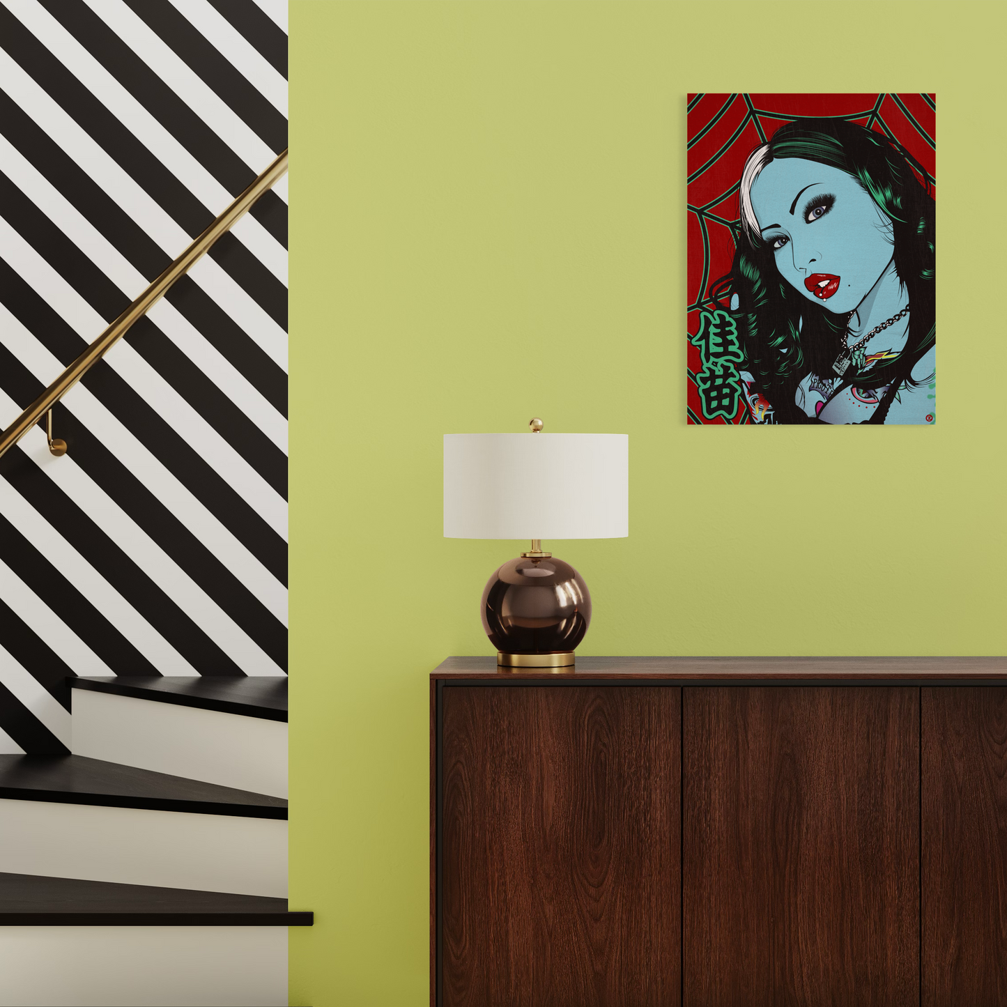 LIVING DEAD GIRL (RED) METAL PRINT