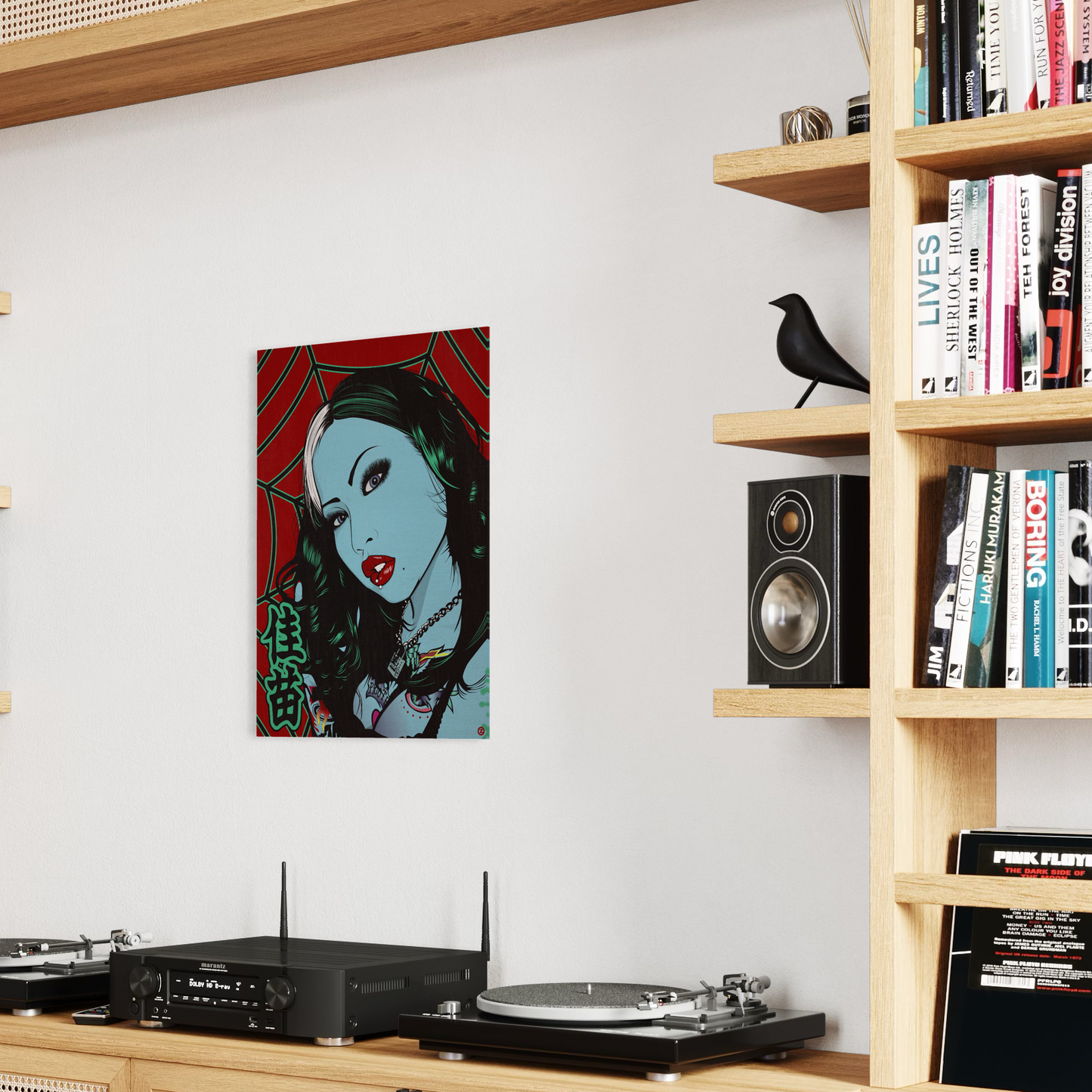 LIVING DEAD GIRL (RED) METAL PRINT