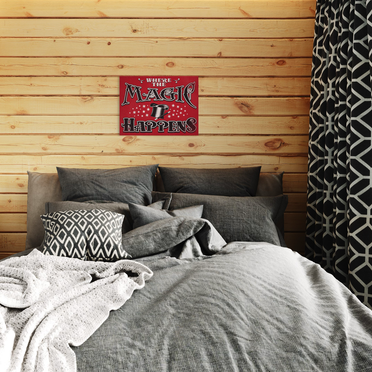 WHERE THE MAGIC HAPPENS METAL PRINT