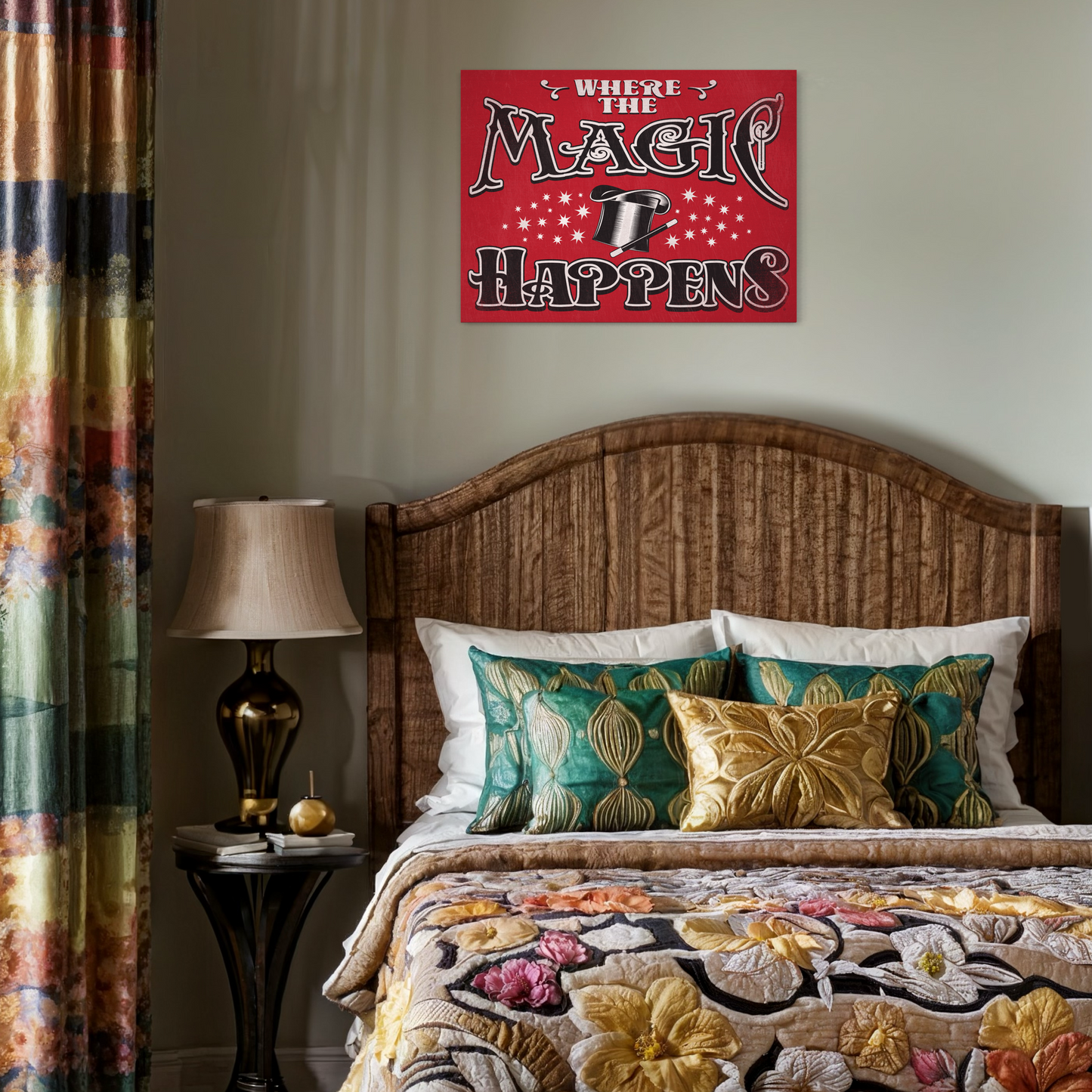 WHERE THE MAGIC HAPPENS METAL PRINT