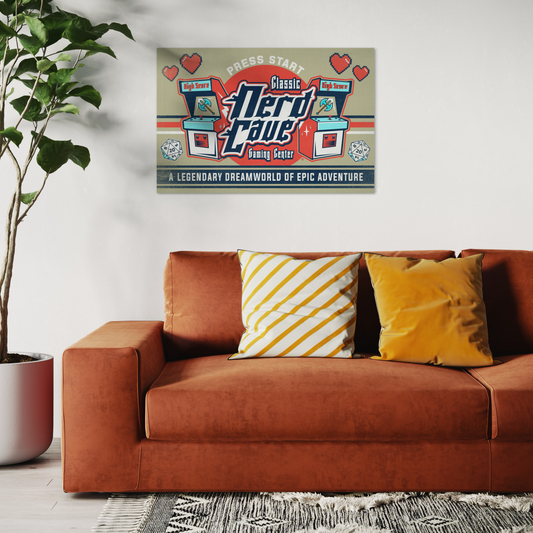 NERD CAVE METAL PRINT
