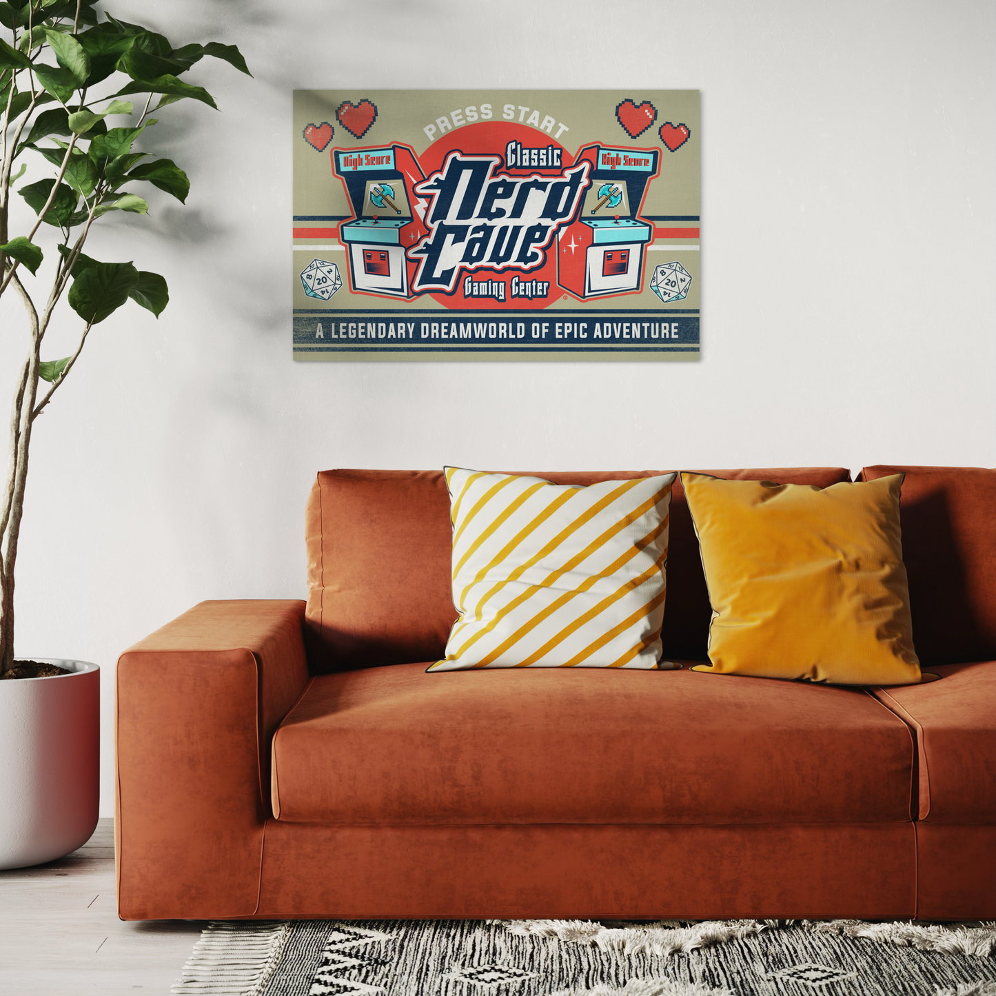 NERD CAVE METAL PRINT