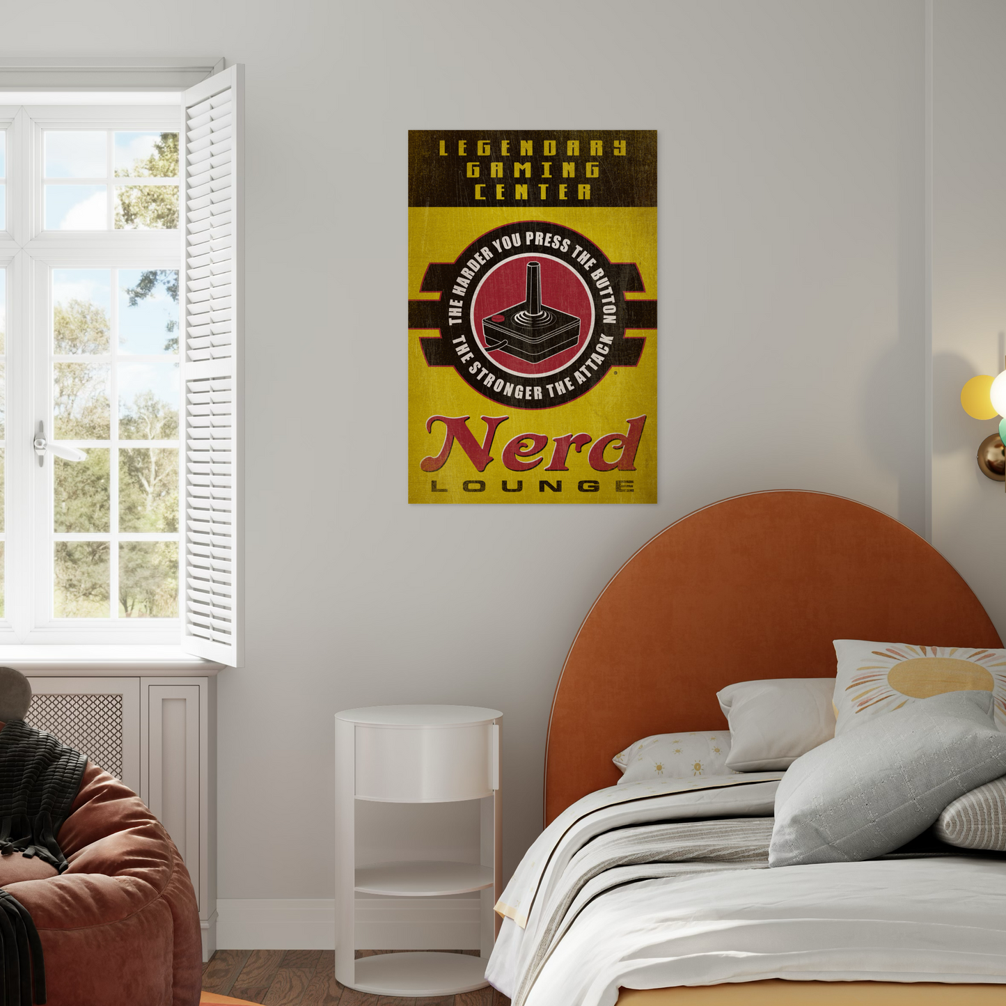 NERD LOUNGE METAL PRINT