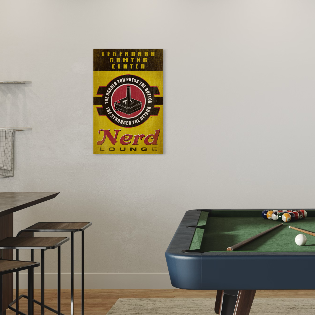 NERD LOUNGE METAL PRINT