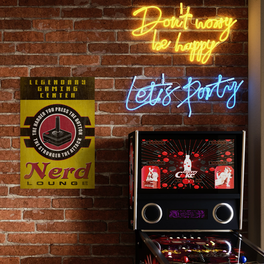 NERD LOUNGE METAL PRINT