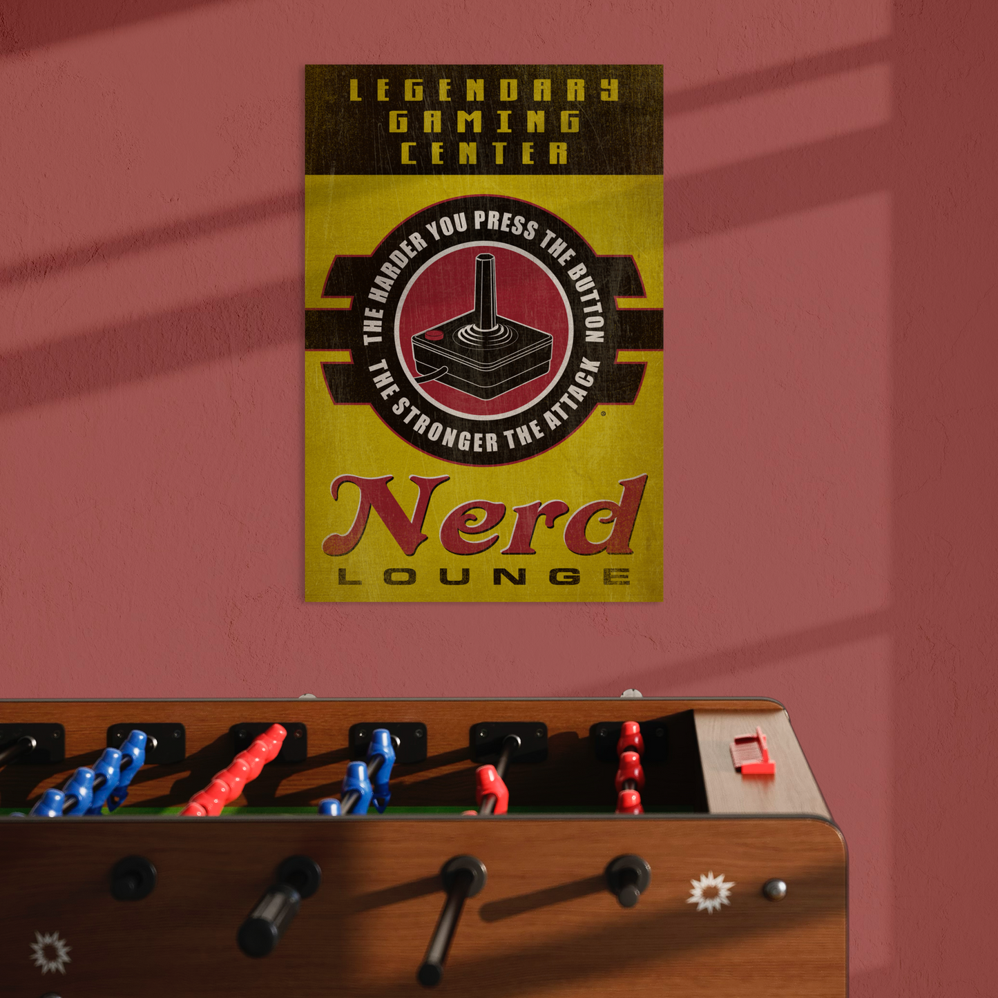 NERD LOUNGE METAL PRINT