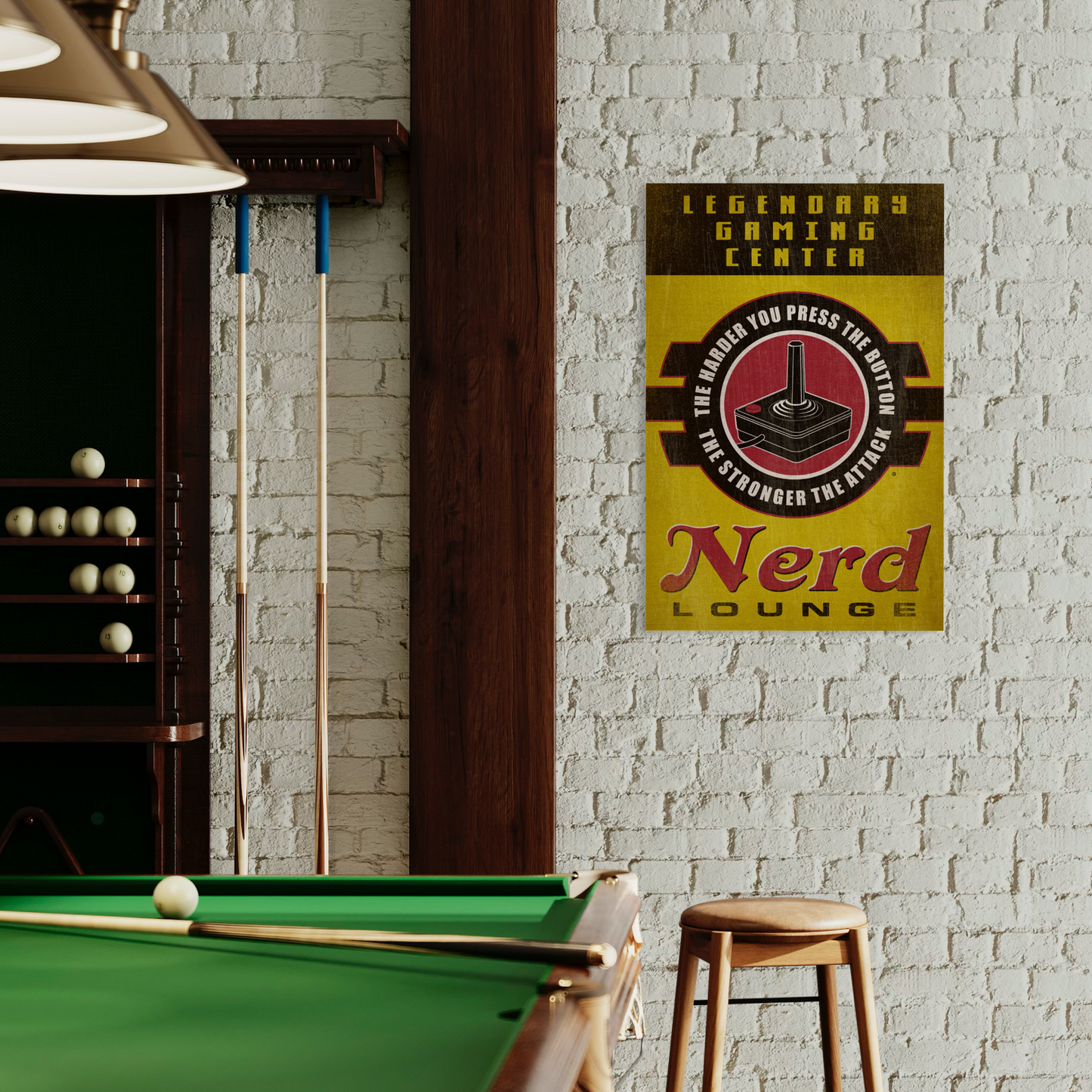 NERD LOUNGE METAL PRINT